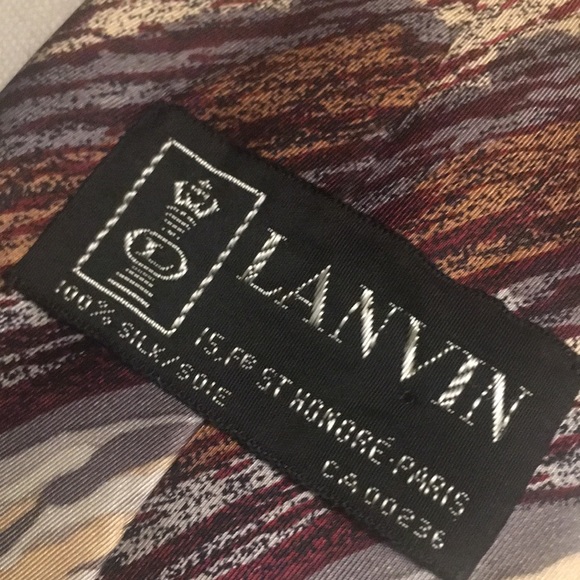 Lanvin Vintage Silk Tie - Picture 4 of 6